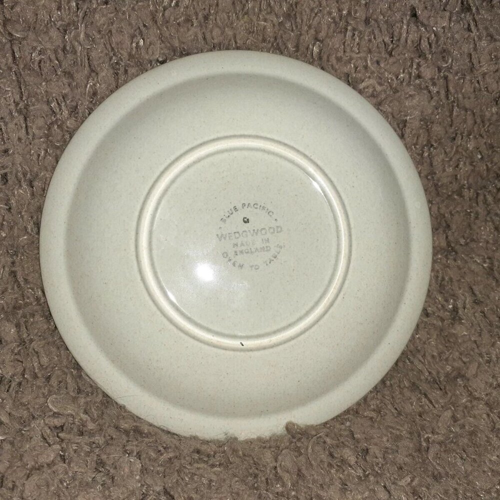 WEDGWOOD Blue Pacific-6 Piece Service Dinner,Salad,Soup,Bread,Cup/Saucer-Coupe-E - Picture 5 of 11